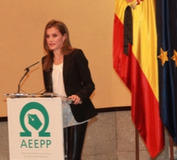 Su Alteza Real la Princesa de Asturias durante su intervención en la entrega de los galardones